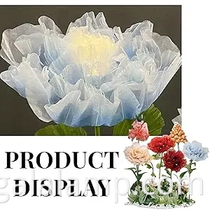 Decoração floral de peônia rosa encantadora com luz para eventos